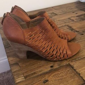 Camel Franco Sarto summer heels.